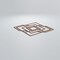 Ekena Millwork Large Norwood Decorative Fretwork Wood Wall Panels, Hickory, 23 3/8"W x 23 3/8"H x 3/8"T WALW24X24X0375NWDHI - alternate 6